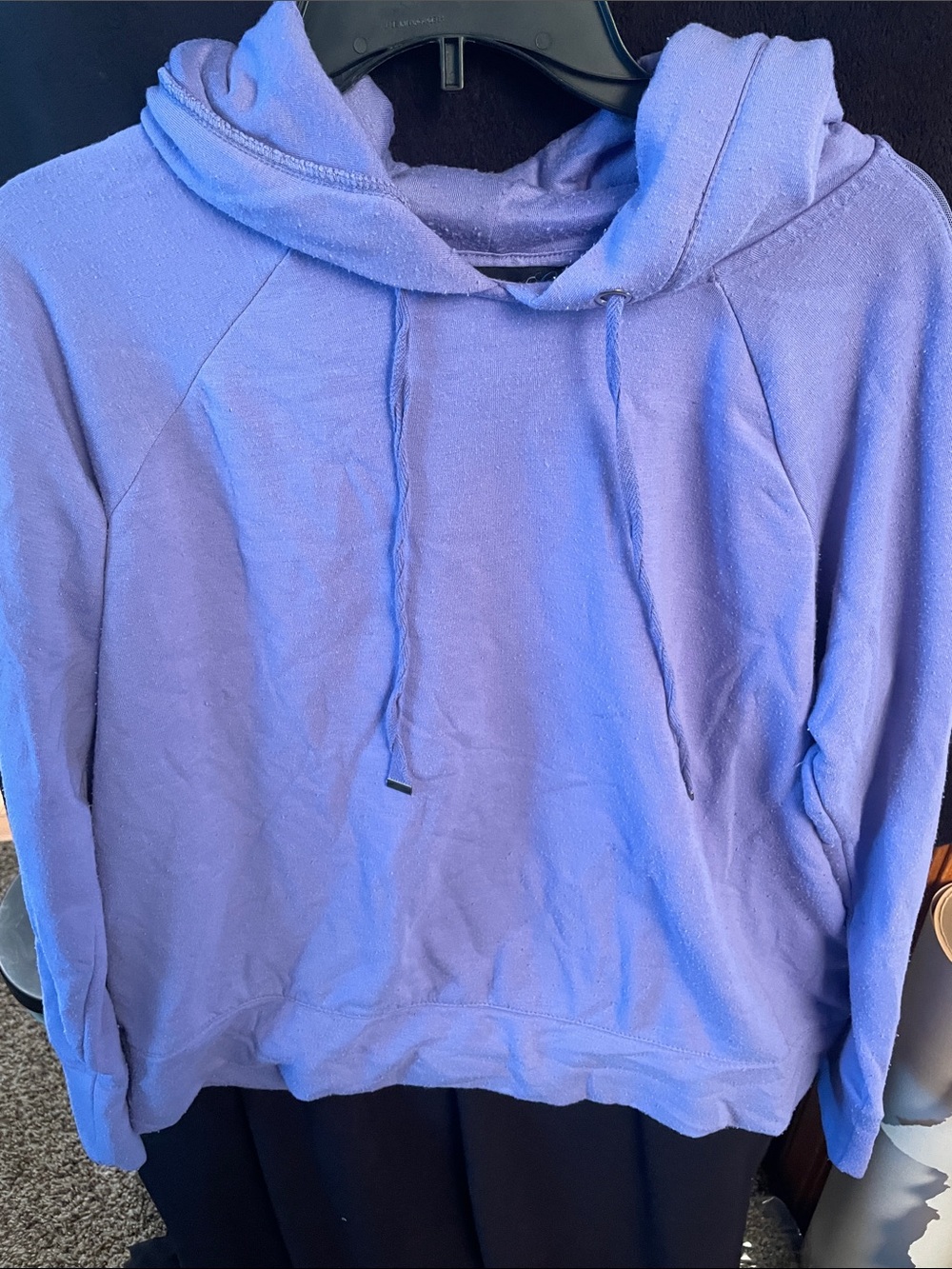 Everyday Lavender Pullover Hoodie with Drawstring